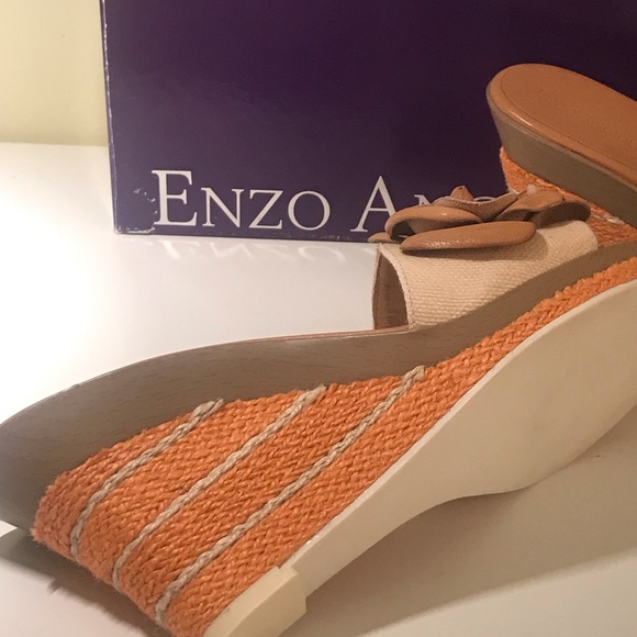 New Enzo Angiolini Ealevon Vintage Wedges Sandals 7.5 - Picture 4 of 10